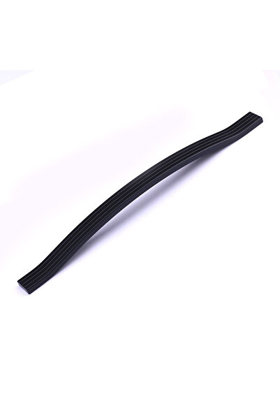Badem10 Acacia 320 mm Black Metal Furniture Handle Striped Model Durable Long Lasting Modern Decorative Design