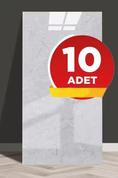 BienHome 10 Adet, 30x60cm Lüx Açık Gri Kendinden Yapışkanlı Antrasit Pvc Döşemesi Köpük Panel M1012
