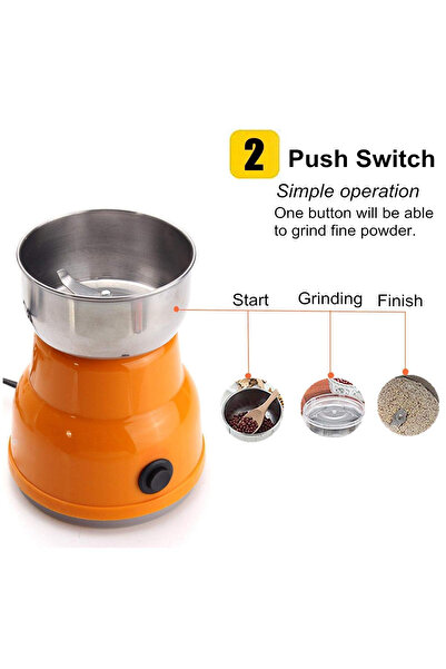 Denx Portable Mini Coffee Grinder Lightweight Multifunctional Stainless Steel