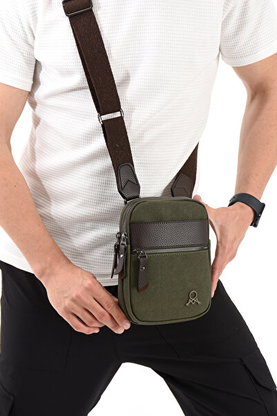 MEGA ÇANTA Canvas Series Compact Crossbody Men's Bag