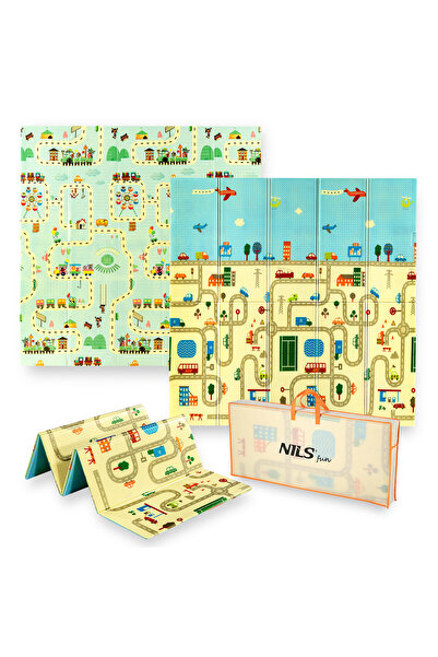 Other MD04 KIDS FOLDING MAT CITY 195x180CM NILS FUN