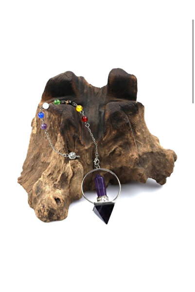 Taş-Mir Ametist - Çakra Doğal Taş Pandül / Sarkaç