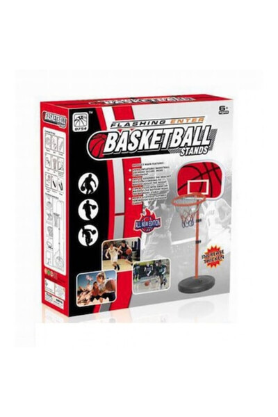 Toy Παιχνίδι Μπάσκετ με Βάση Ποδιού, Ρυθμιζόμενο Ύψος 202 εκ., Παιχνίδια