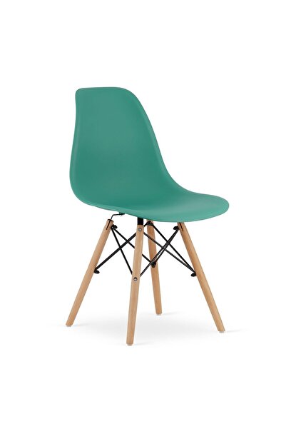 Leobert Scaun stil scandinav, Artool, Osaka, PP, lemn, verde, 46x54x81 cm