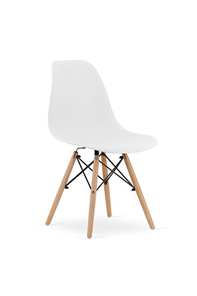 Leobert Scaun stil scandinav, Artool, Osaka, PP, lemn, alb, 46x54x81 cm