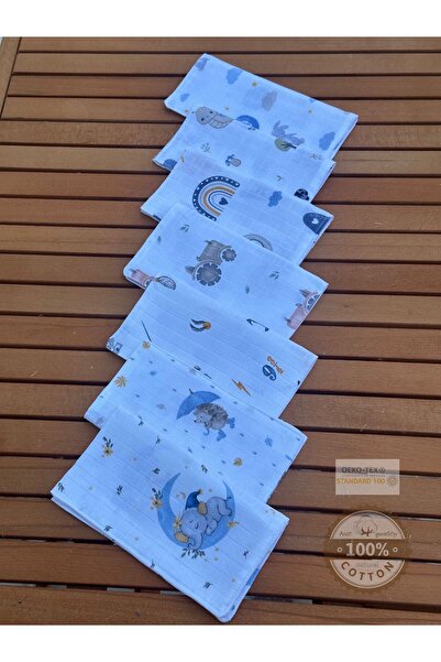 Fulya Tuhafiye Ftbabycollection Muslin Mouth Wipes, Mouth Cloth 100% Cotton D...