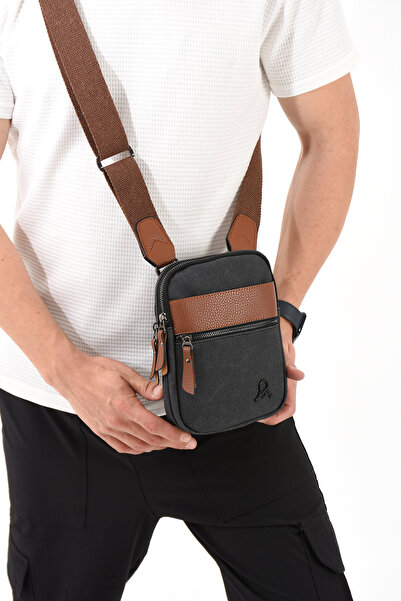 MEGA ÇANTA Canvas Series Compact Crossbody Men's Bag