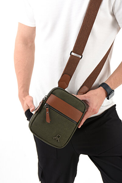 MEGA ÇANTA Canvas Series Compact Crossbody Men's Bag