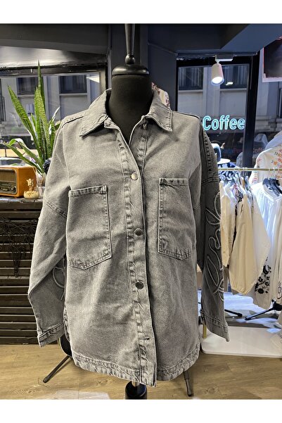 Dadali Women's Embroidered Long Sleeve Cotton Denim Jacket