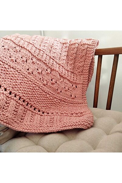 yaso shop El Örgüsü Bebek Battaniyesi – 80x90 cm