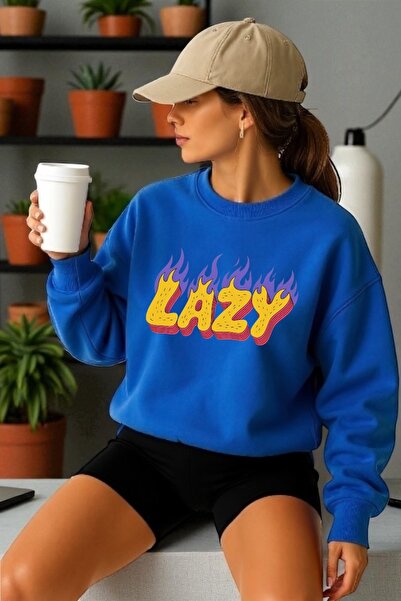 ArtYus سويت شيرت للجنسين بأكمام طويلة ومطبوع عليه ياقة الدراجة