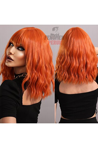 Fenomen Peruk Bakır Perçemli Dalgalı Vip Peruk