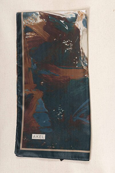 Akel Digital Crystal Patterned Scarf 95X95 – Pastel Pattern-3