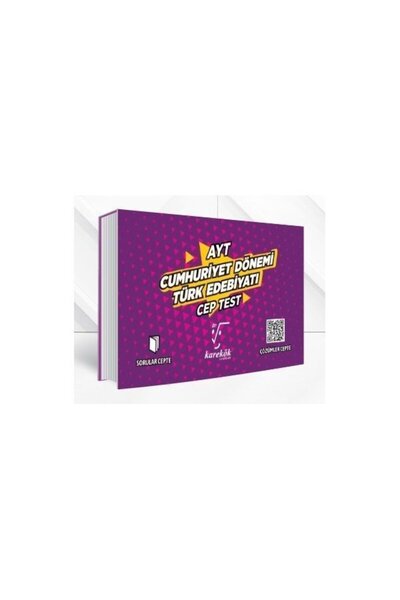 Esen Yayınları Karekök Yayınları AYT Cumhuriyet Dönemi Türk Edebiyatı Cep Test