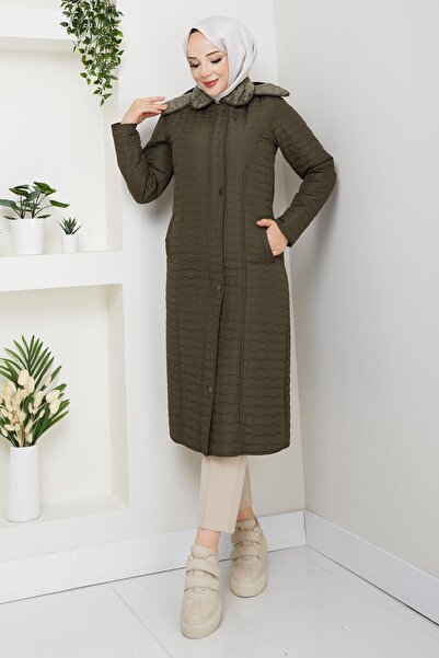 ESLEMNUR 110cm inside velboali quilted coat