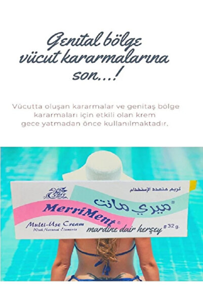 MerriMent 2 ADET Kadınlara Özel Çok Amaçlı Kem, Genital Bölge beyazlatıcı Lek...