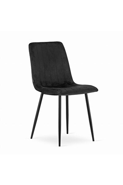 Leobert Kitchen/living room chair, Artool, Lava, velvet, metal, black, 43x51x...