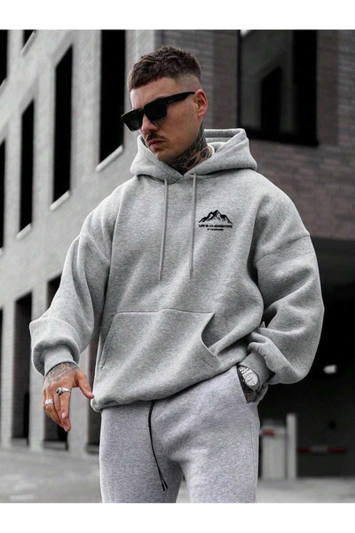 valeriae Hanorac de iarnă cu trei fire Winter Minimalist Mountain B cu imprim...