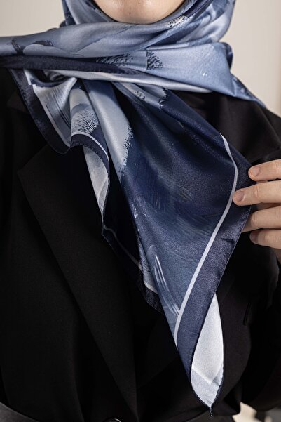 Akel Dijital Kristal Desenli Eşarp 95x95 – Pastel Desen-2