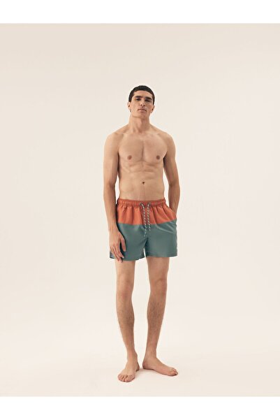 Henderson Men's Swimming Boxer Shorts with Pockets Retro Style Pool Beach Trunks | Resort