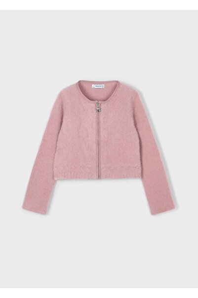 MAYORAL سترة فرو للفتيات - بودرة