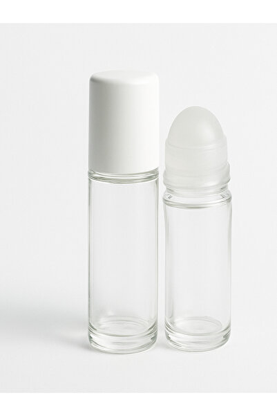 Roll 50 ml Boş Silindir Cam Roll-On Şişesi 140 Adet