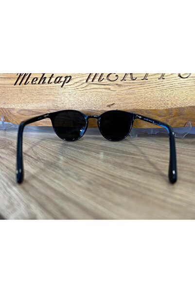 Infiniti Design INFINITI POLARİZE UNİSEX SİYAH YUVARLAK GÜNEŞ GÖZLÜĞÜ