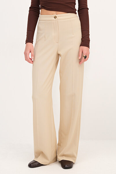 Addax High Waist Wide Leg Pants Pn8130-R4