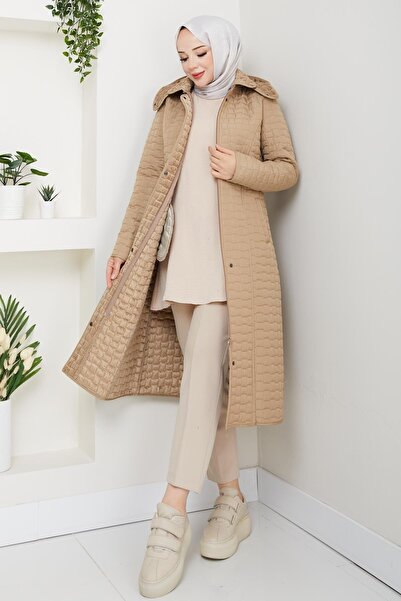 ESLEMNUR معطف مبطن بداخله 110 سم