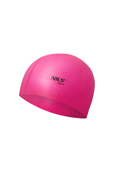 Other CASCĂ DE ÎNOT NQC DIN SILICON CULOARE SOLIDĂ ROZ ÎNCHIS CU BULINE NILS ...