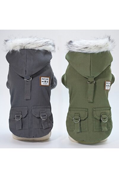 OEM Jacheta imblanita cu gluga, pentru animale de companie, calduroasa, rezistenta la vant, DOG-17