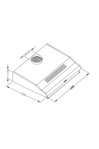 Berdsen Hota de bucatarie, traditionala, control mecanic, butoane, iluminare LED, 3 viteze, 205 mc/h, 50 ...