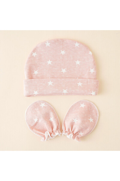 Superbaby Pink set with gloves and hat