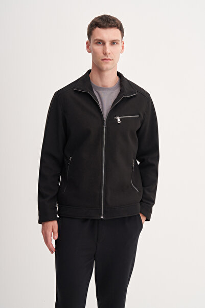 Cazador Premium Regular Fit Κασετένιο Ύφασμα Παλτό-13290