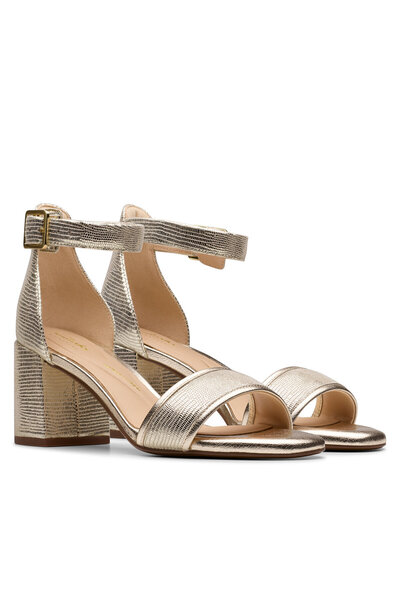 CLARKS Γυναικεία Σανδάλια χρυσά CLARKS-26181296 CHAMPAGNE INT