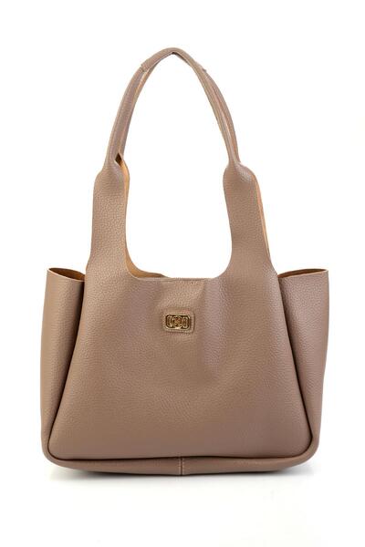 Bambi Vizon Kadın Omuz Çantası C06619641809