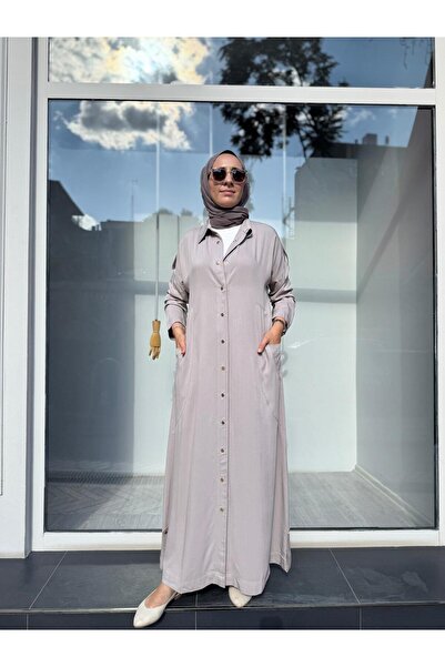 Invee 7154 قبعة نسائية بتفاصيل جيبية بلون حجري