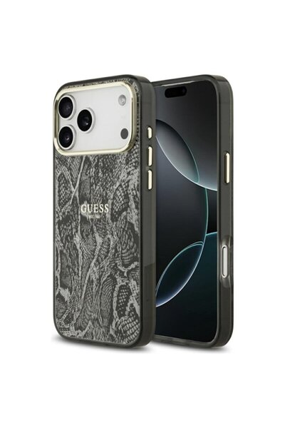 Guess Carcasă MagSafe cu model Python pentru iPhone 17 Pro Max, neagră