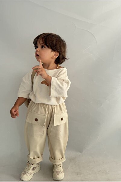 PETIT STYLE KIDS Gabardin Pantolon Düğme Detaylı