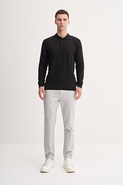 Cazador Slim Fit Viscose Fabric Basic Polo Neck Sweater-33015