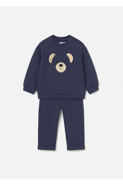 MAYORAL طقم علوي وسفلي للأطفال الأولاد باللون الأزرق الداكن 2597