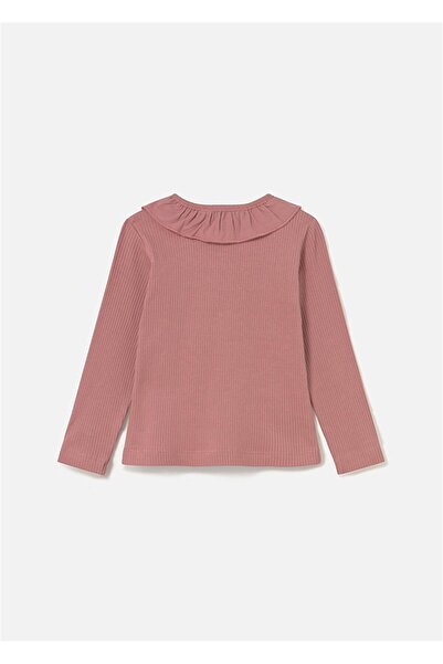 MAYORAL Baby Girl Ruffle Collar T-Shirt Blouse Salmon 2112