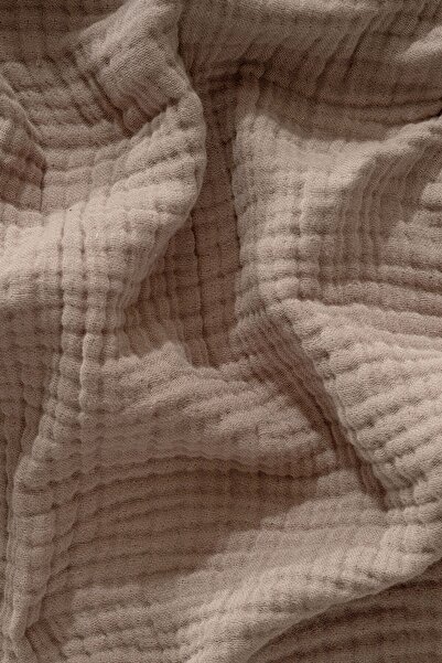 MYLASA HOME Müslin Yatak Örtüsü Ultra Yumuşak Yüksek Kaliteli 4 Kat Muslin Pike (Tek Kişilik (180x240 cm)