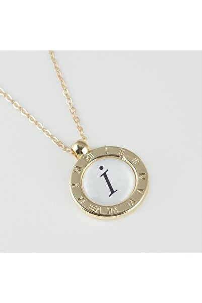 TakÇalıştır End of Series Letter Pendant Necklace with Zircon Stone Stylish D...