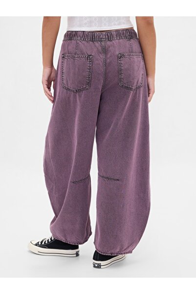 GAP Kadın Mor Mid Rise UltraSoft Easy Horseshoe Jean Pantolon