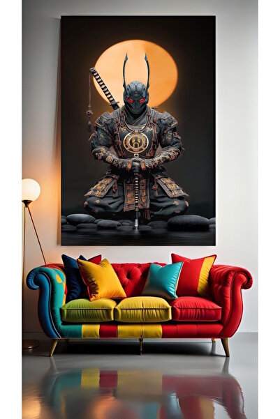 özkacar SAMURAI SOLITAR V6 Tablou pe pânză pentru decorarea casei, perete, sa...