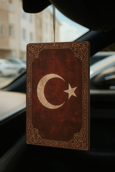 B34R Türk Bayrağı Oto Kokusu - Dekoratif Araç Kokusu ve Aksesuarı
