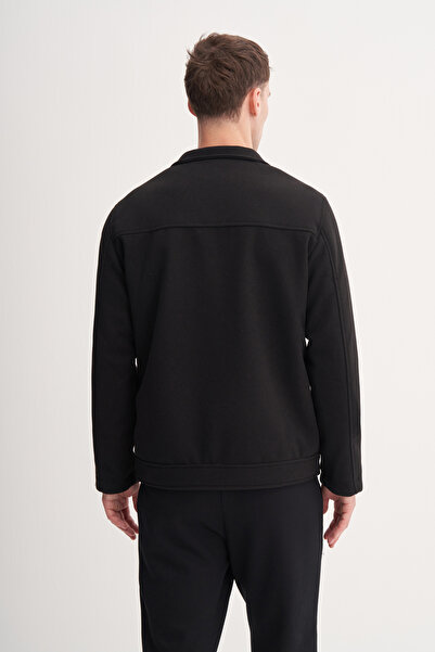 Cazador Premium Regular Fit Κασετένιο Ύφασμα Παλτό-13290