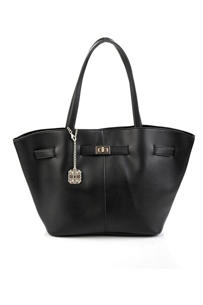 Bambi Siyah Kadın Omuz Çantası C06663006309