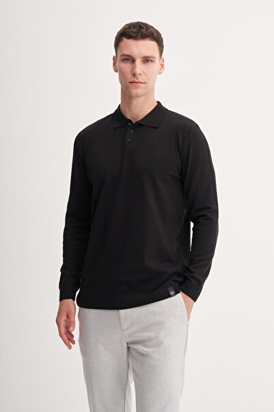 Cazador Slim Fit Viscose Fabric Basic Polo Neck Sweater-33015